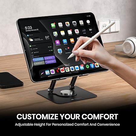 Rotating Base Tablet Stand